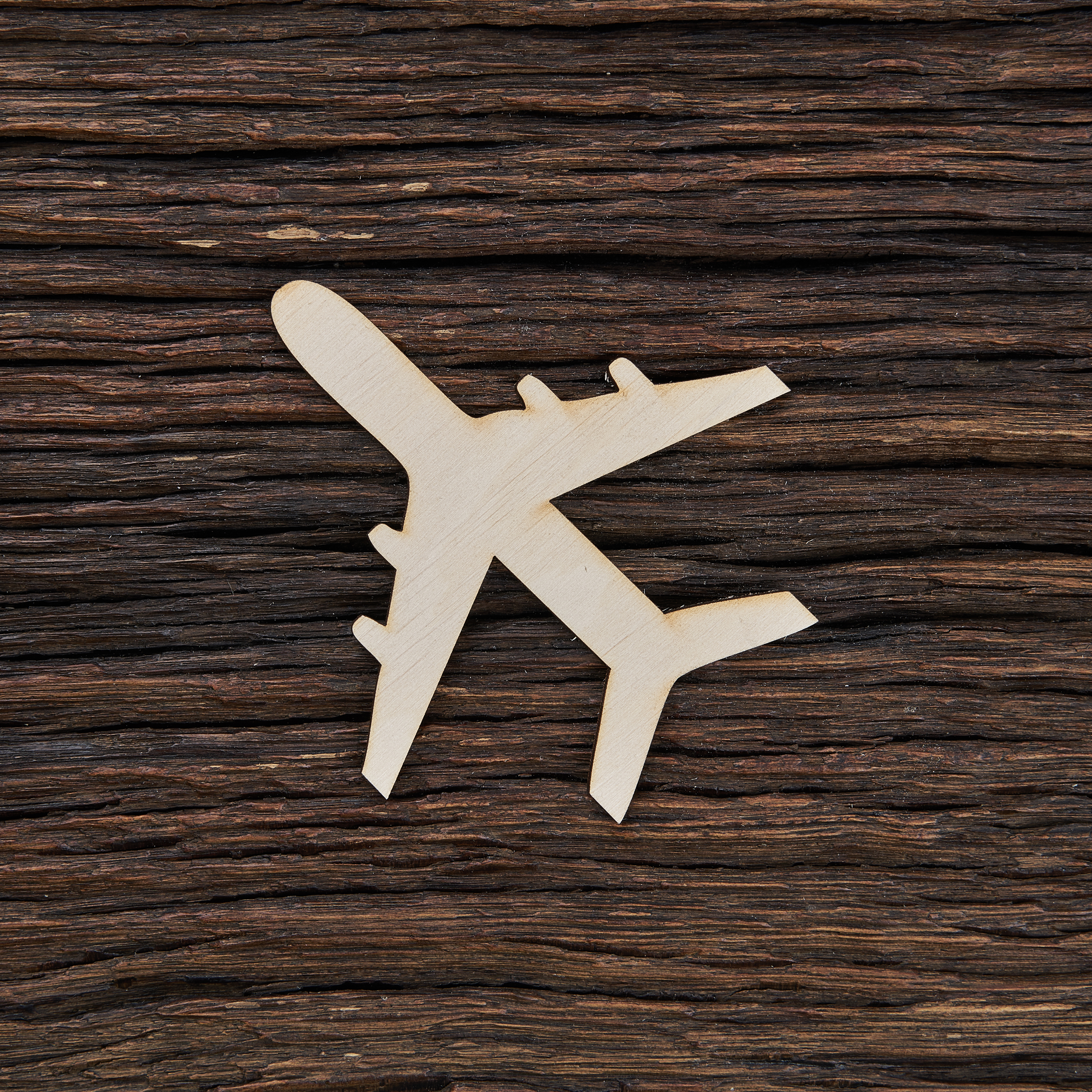 Keleivinis lėktuvas - medinis gaminys, pjautas lazeriu - dekoravimui ir dažymui 