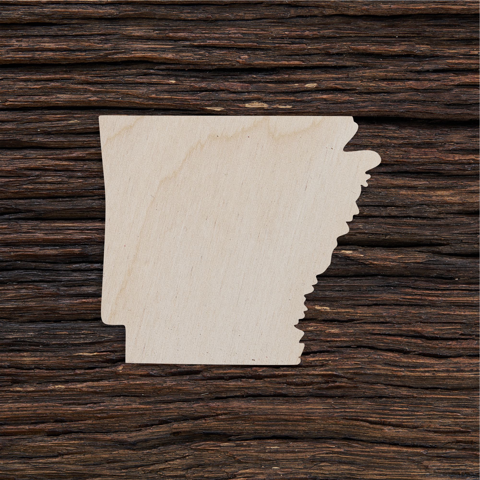 Arkansas - medinis gaminys, pjautas lazeriu - dekoravimui ir dažymui 