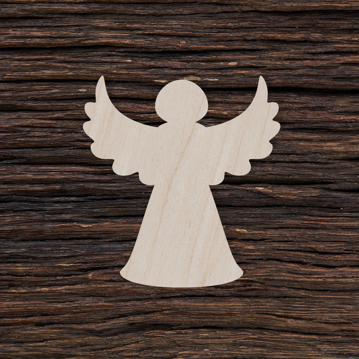 6Kalėdų eglutės angelas - medinis gaminys, pjautas lazeriu - dekoravimui ir dažymui