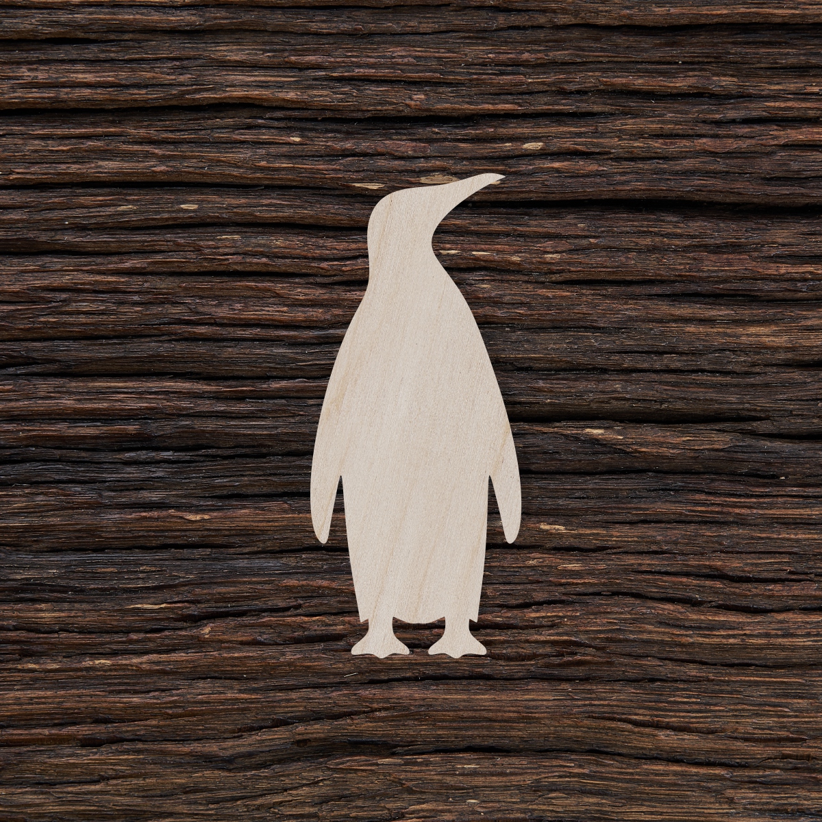 6Imperatoriškasis pingvinas - medinis gaminys, pjautas lazeriu - dekoravimui ir dažymui