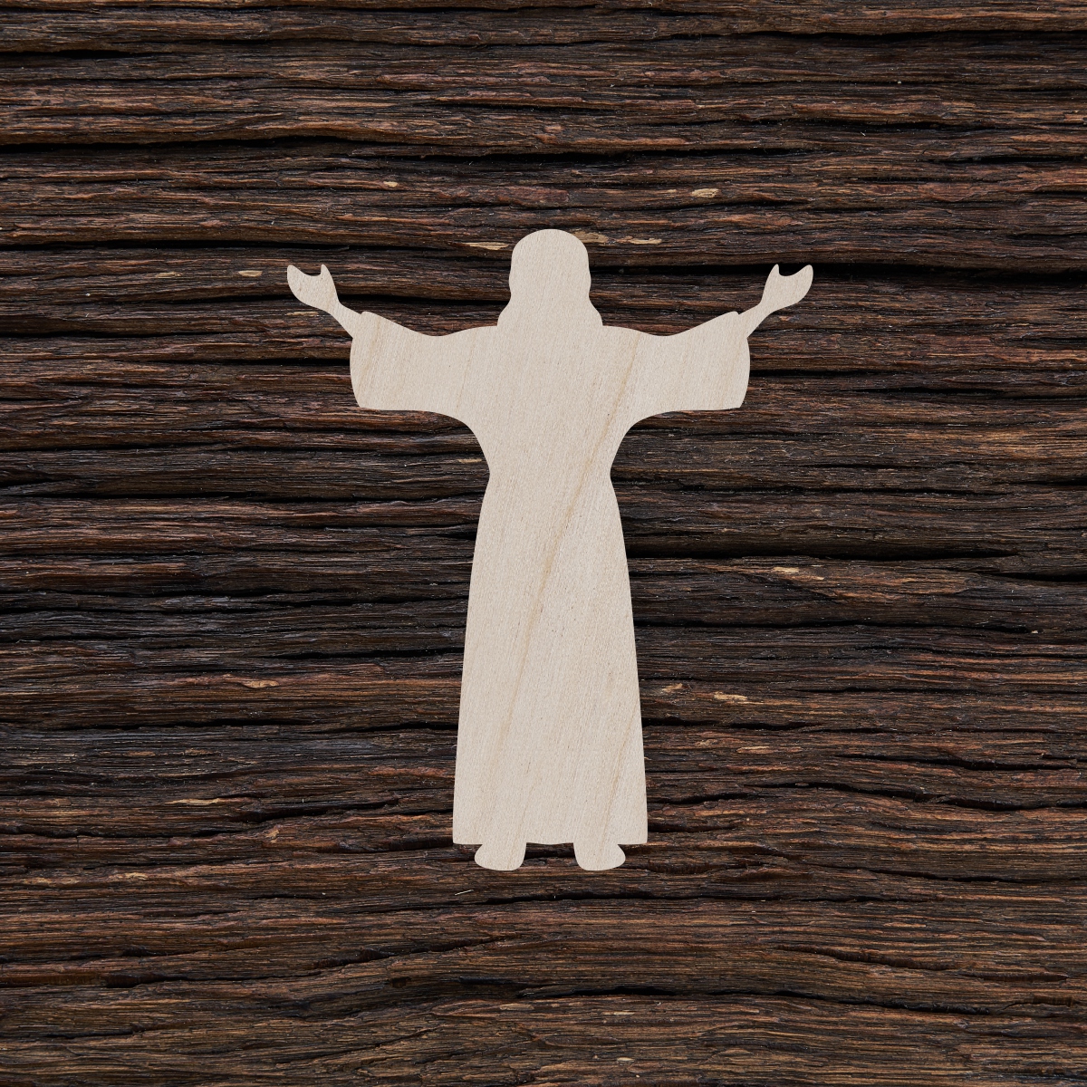 6Jėzus - medinis gaminys, pjautas lazeriu - dekoravimui ir dažymui