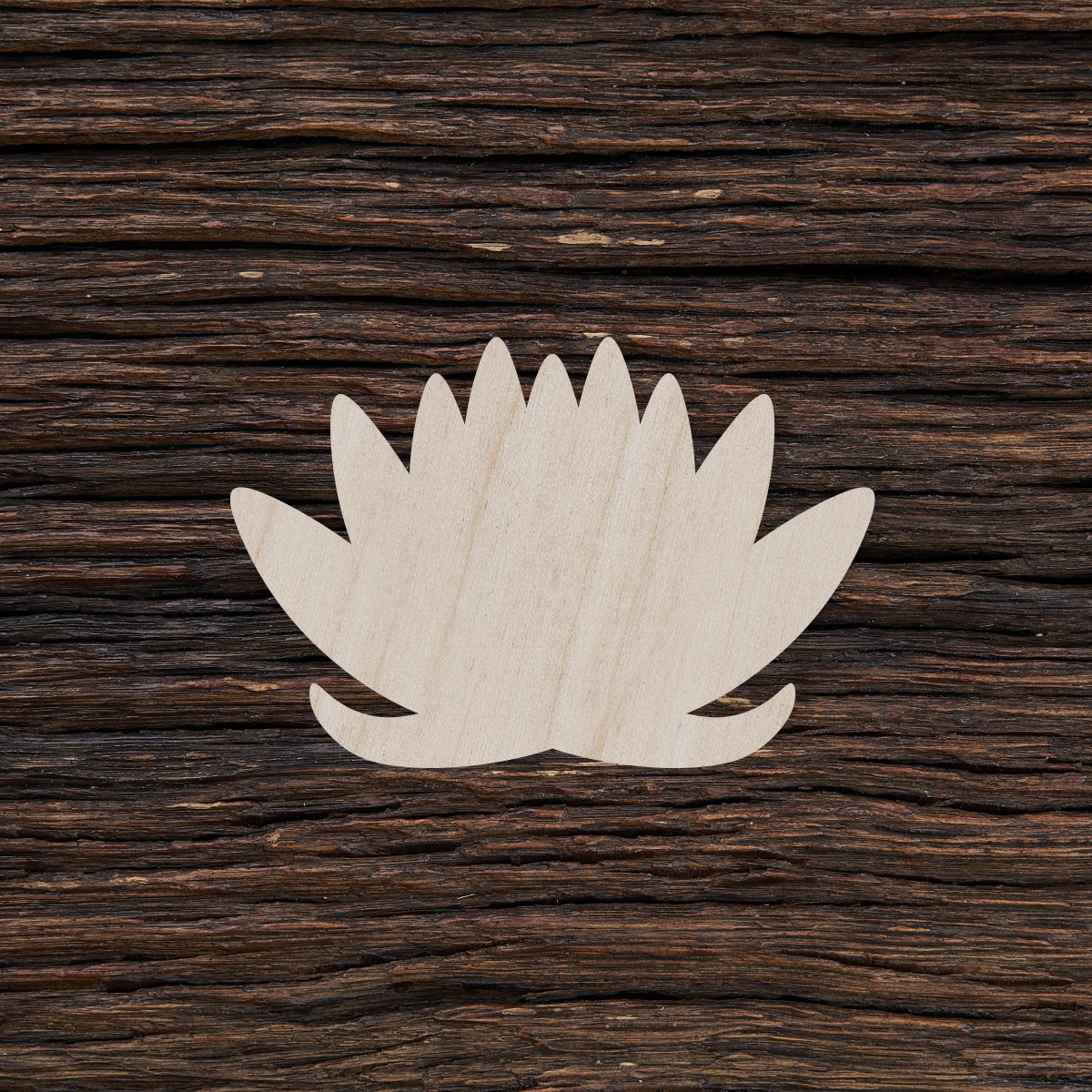 Lotuso gėlė - medinis gaminys, pjautas lazeriu - dekoravimui ir dažymui 