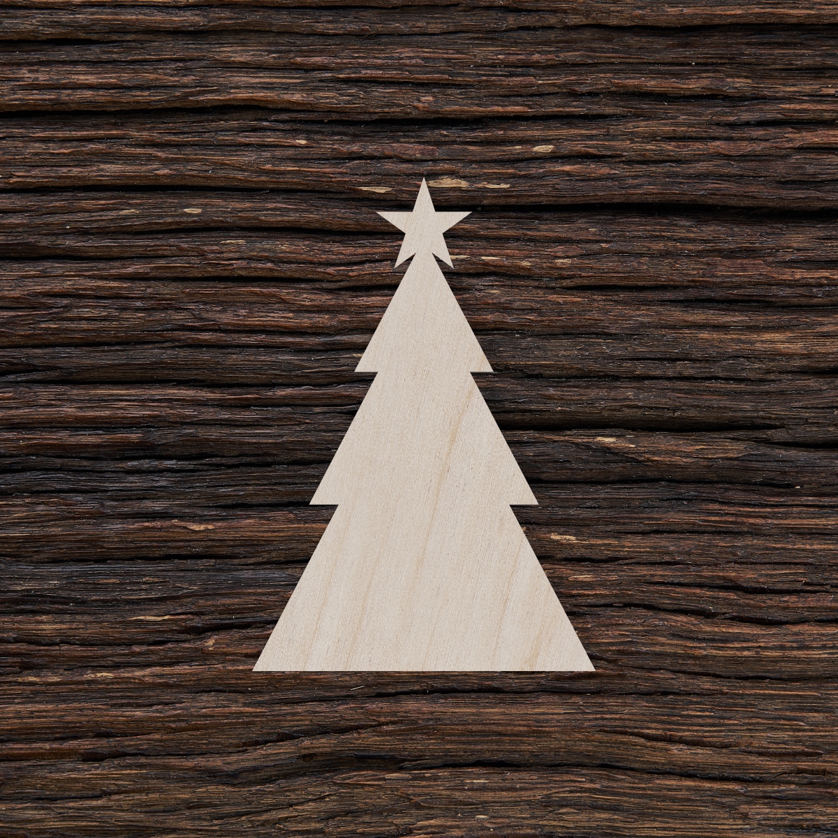 6Trikampis kalėdinis medis - medinis gaminys, pjautas lazeriu - dekoravimui ir dažymui