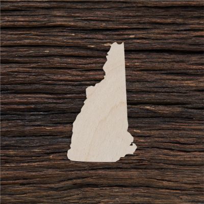New Hampshire - medinis gaminys, pjautas lazeriu - dekoravimui ir dažymui