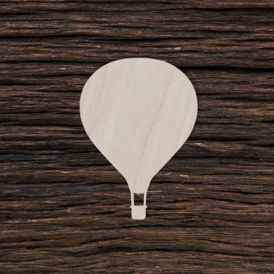 Karšto oro balionas - medinis gaminys, pjautas lazeriu - dekoravimui ir dažymui