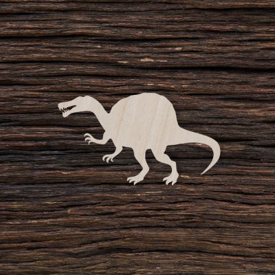 Spinozauras - medinis gaminys, pjautas lazeriu - dekoravimui ir dažymui